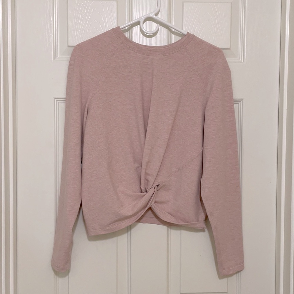 Lululemon lightweight twist sweater.
